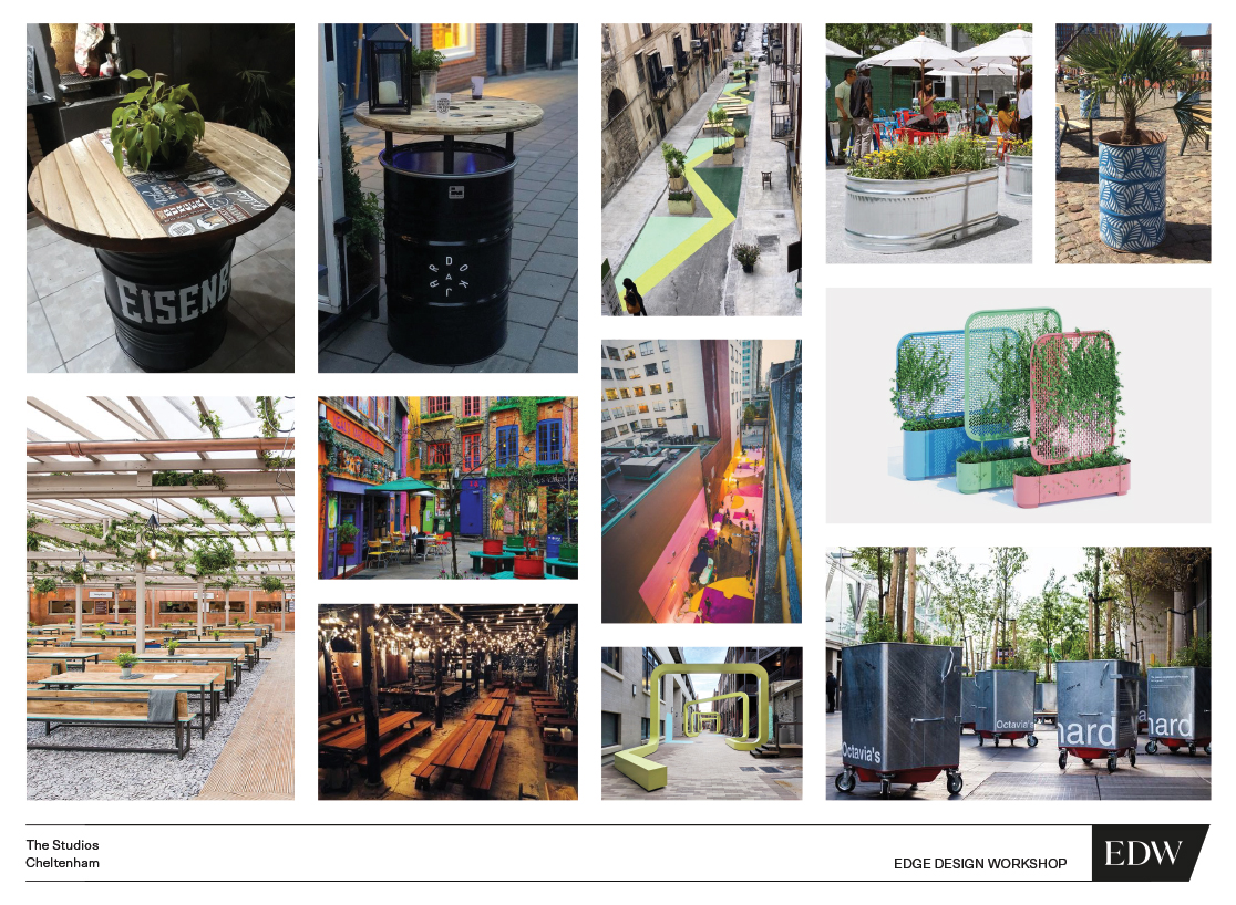 Placemaking and Environmental mood board for The Studios project